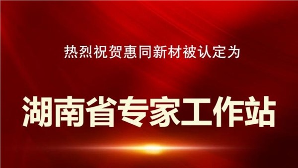 喜讯丨我司被认定为2024年湖南省专家工作站